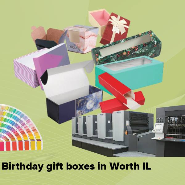 Birthday gift boxes in worth il