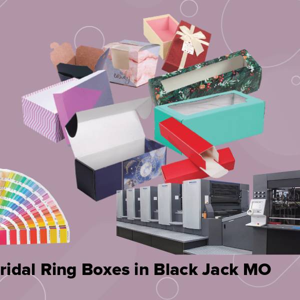 Bridal ring boxes in black jack mo