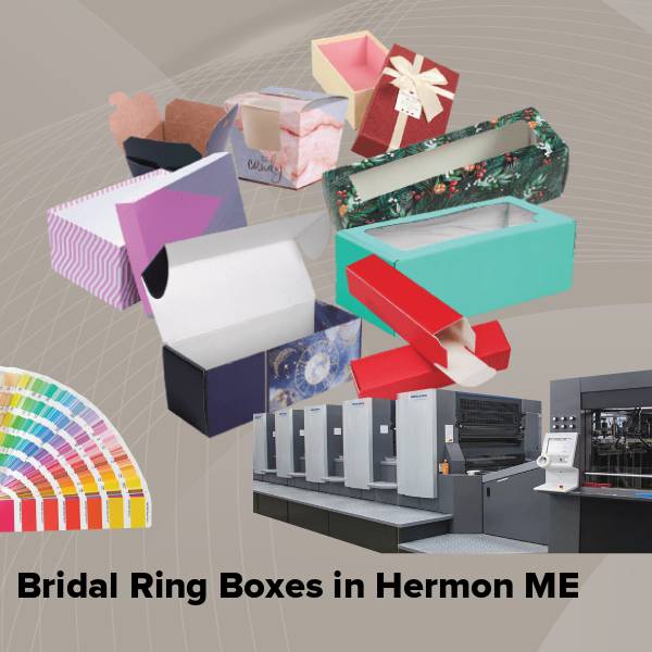 Bridal ring boxes in hermon me