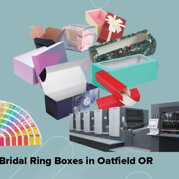 Bridal ring boxes in oatfield or
