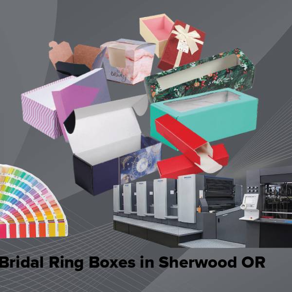 Bridal ring boxes in sherwood or