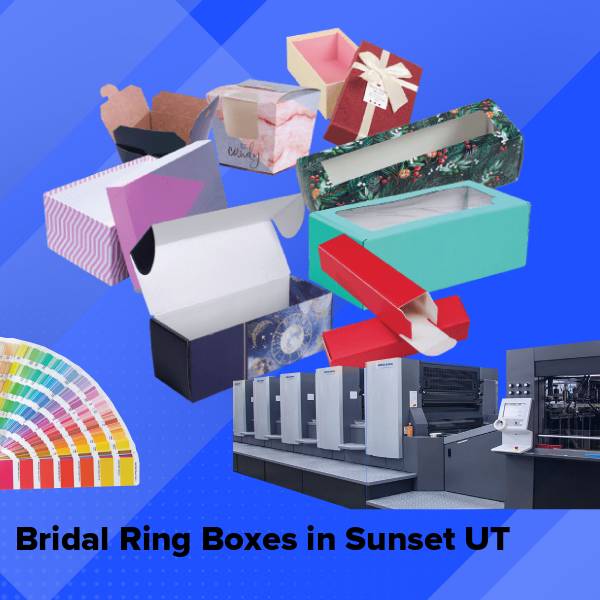 Bridal ring boxes in sunset ut