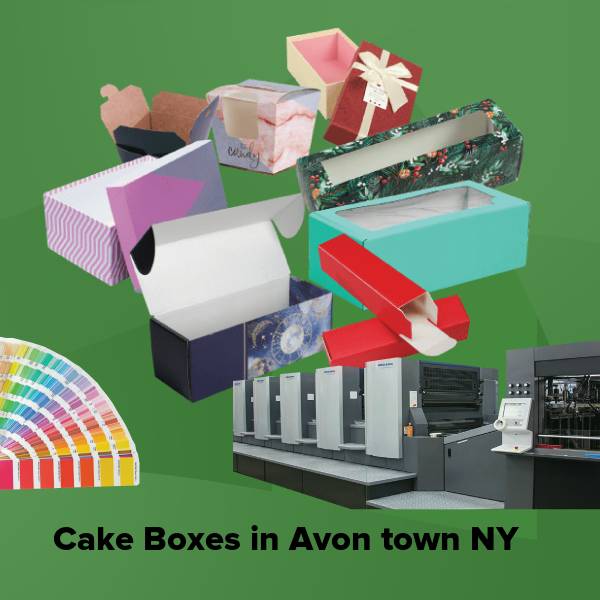 Cake boxes in avon town ny