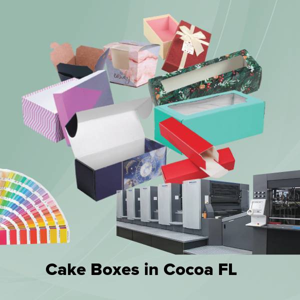 Cake boxes in cocoa fl