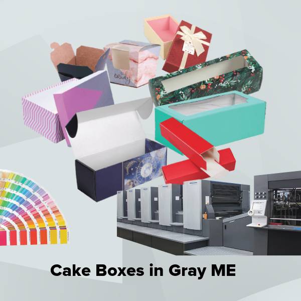 Cake boxes in gray me