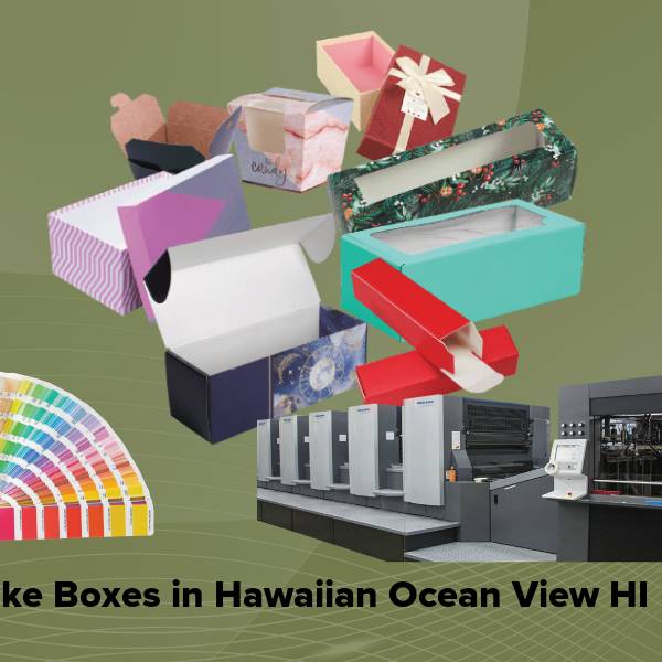 Cake boxes in hawaiian ocean view hi