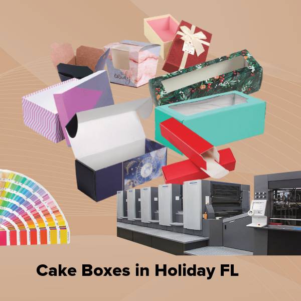 Cake boxes in holiday fl