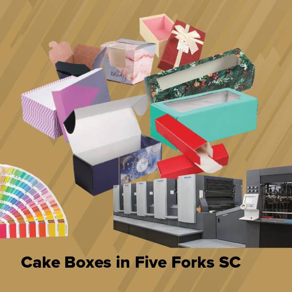 Cake boxes in five forks sc