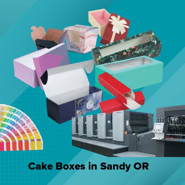 Cake boxes in sandy or