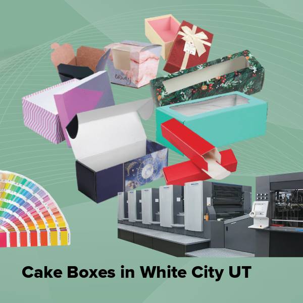 Cake boxes in white city ut