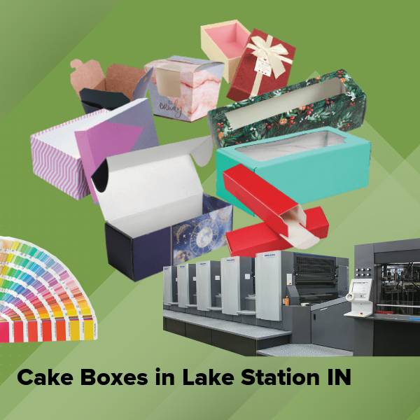 Cake boxes in lake station in
