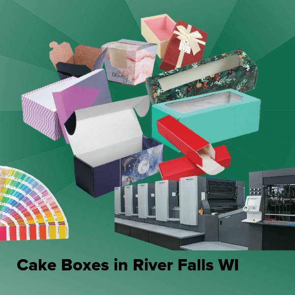 Cake boxes in river falls wi