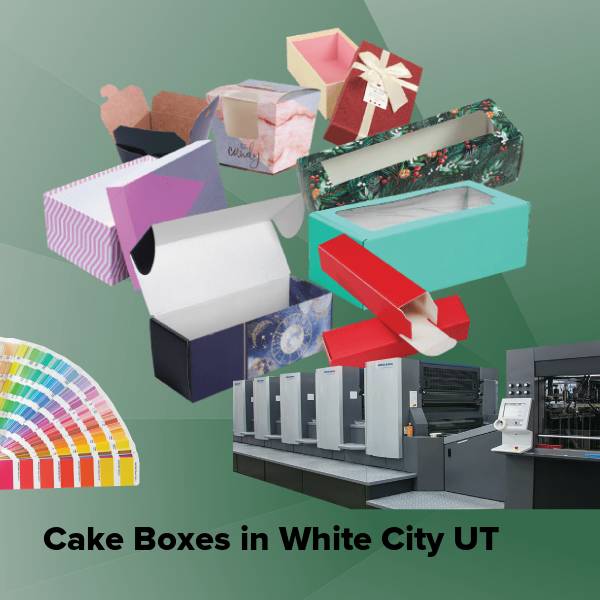 Cake boxes in white city ut