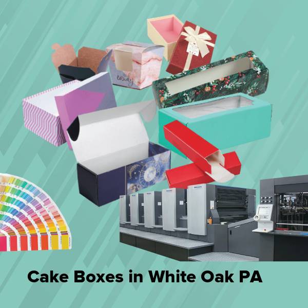 Cake boxes in white oak pa