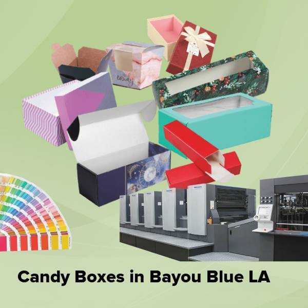 Candy boxes in bayou blue la