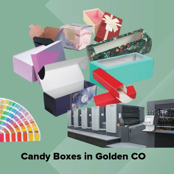 Candy boxes in golden co