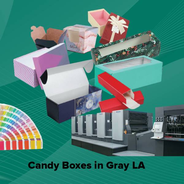 Candy boxes in gray la