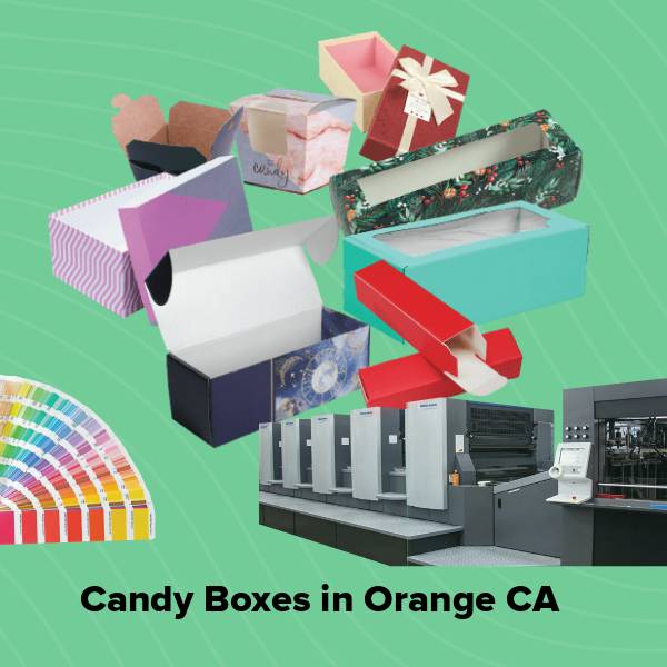Candy boxes in orange ca