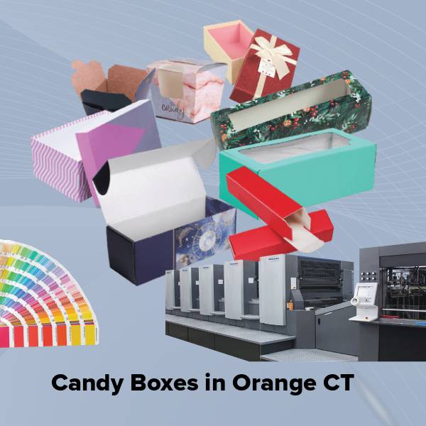 Candy boxes in orange ct