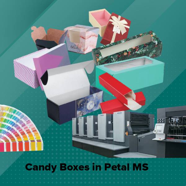 Candy boxes in petal ms