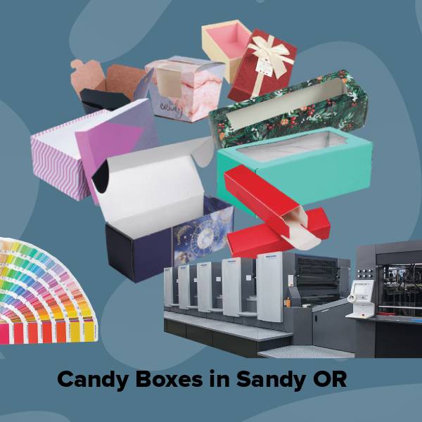 Candy boxes in sandy or