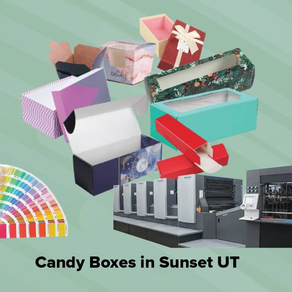 Candy boxes in sunset ut