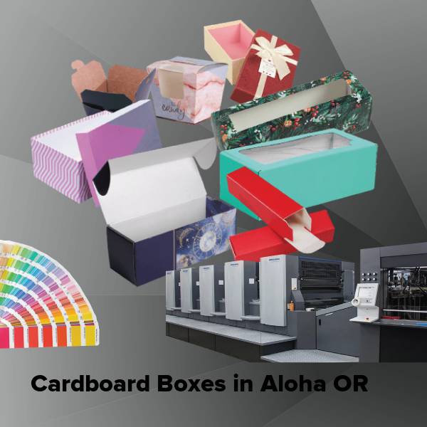 Cardboard boxes in aloha or