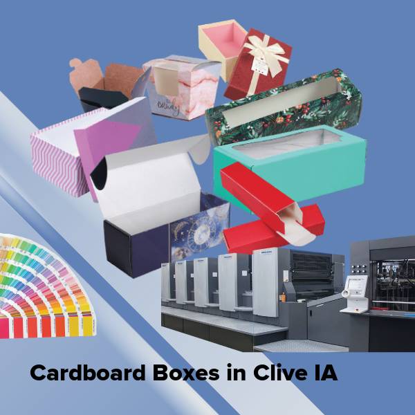 Cardboard boxes in clive ia