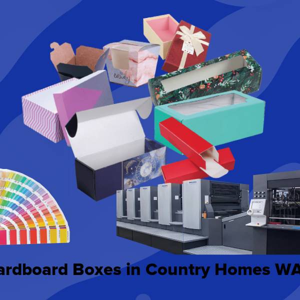 Cardboard boxes in country homes wa