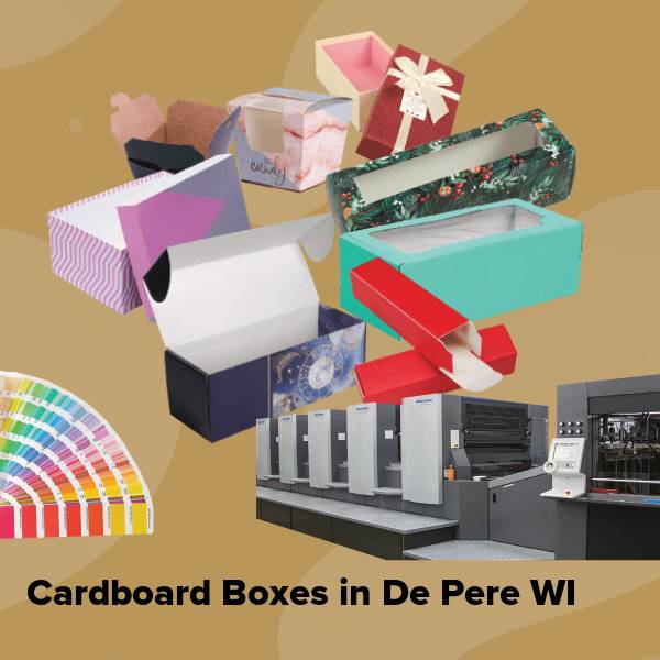 Cardboard boxes in de pere wi