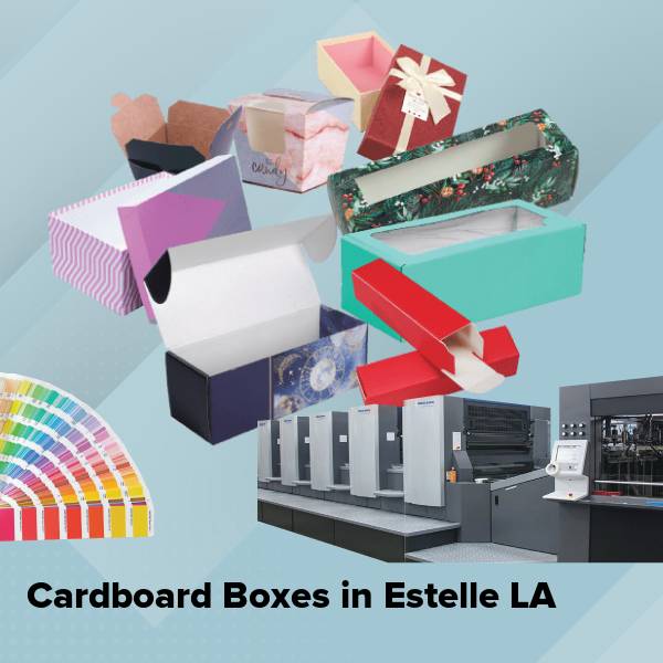 Cardboard boxes in estelle la