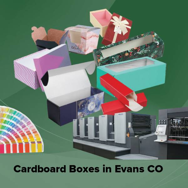 Cardboard boxes in evans co