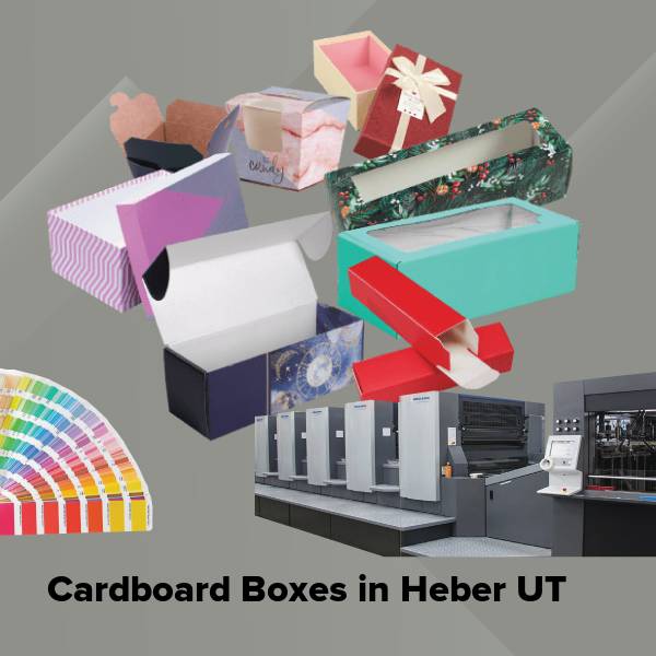Cardboard boxes in heber ut