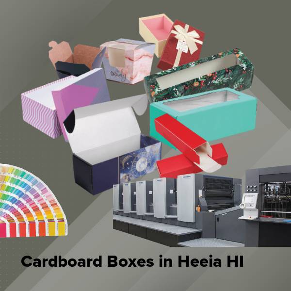 Cardboard boxes in heeia hi