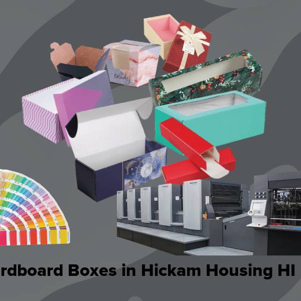 Cardboard boxes in hickam housing hi