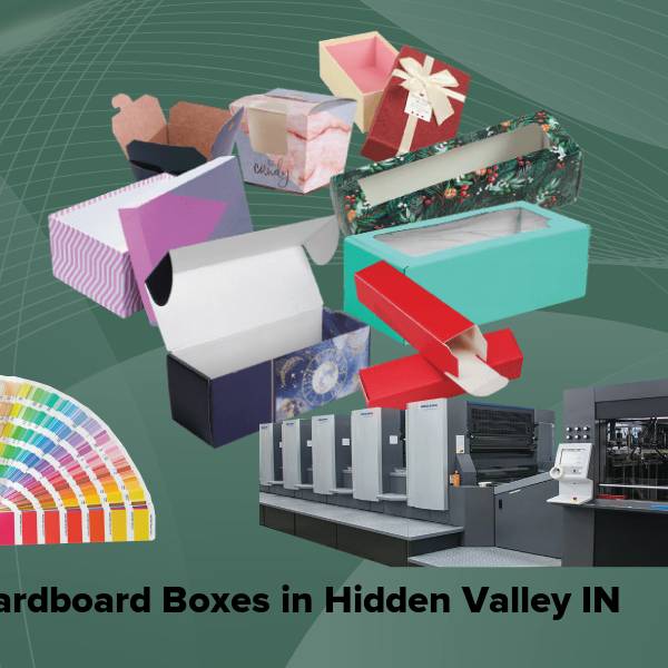 Cardboard boxes in hidden valley in