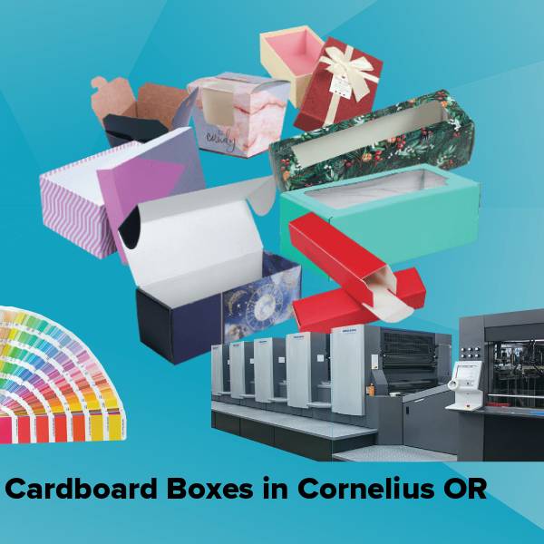 Cardboard boxes in cornelius or