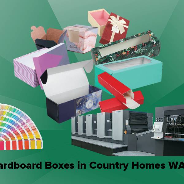Cardboard boxes in country homes wa
