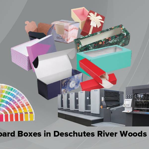 Cardboard boxes in deschutes river woods or