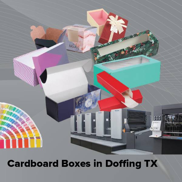Cardboard boxes in doffing tx