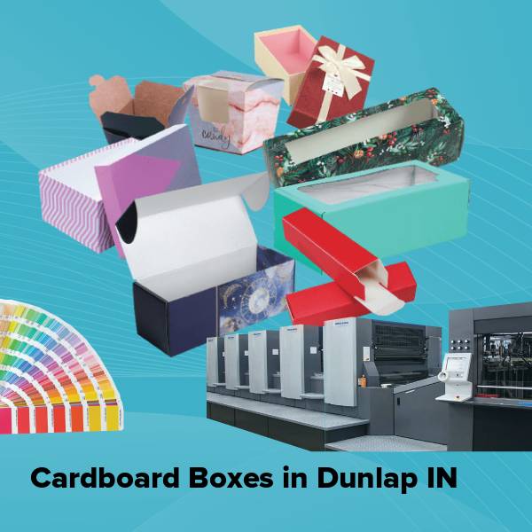 Cardboard boxes in dunlap in