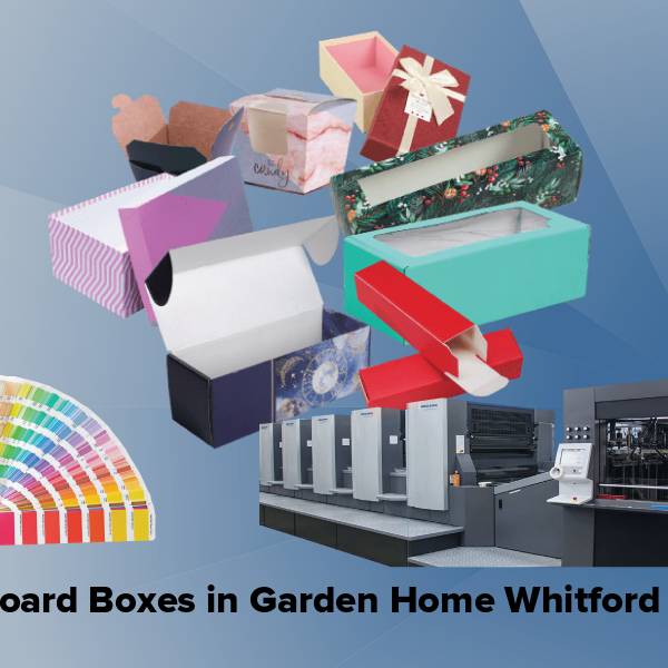 Cardboard boxes in garden home whitford or