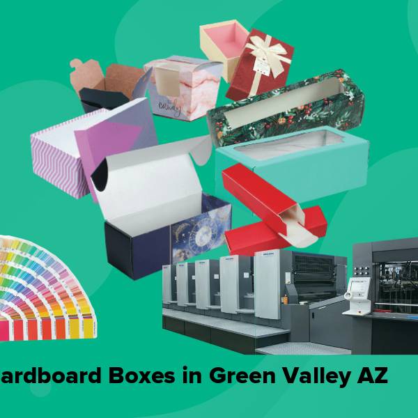 Cardboard boxes in green valley az