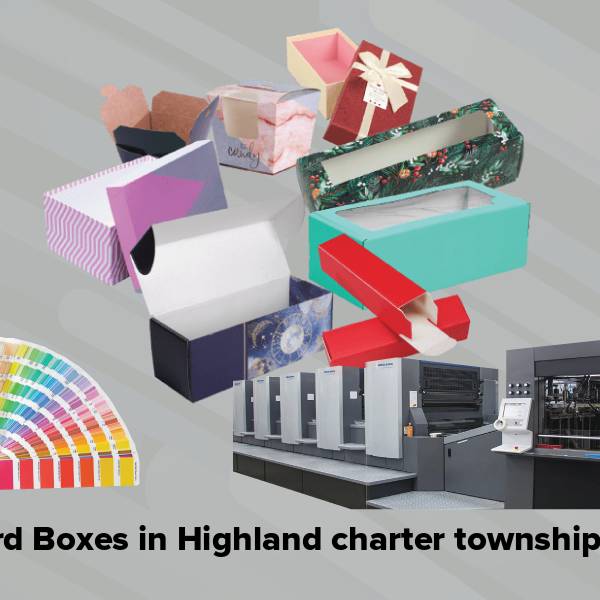 Cardboard boxes in highland charter township mi