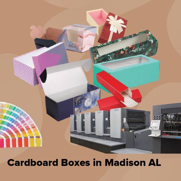 Cardboard boxes in madison al
