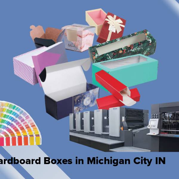 Cardboard boxes in michigan city in