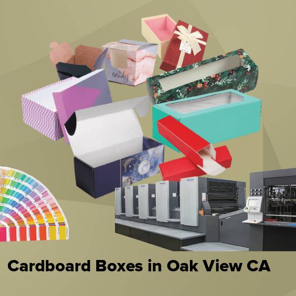 Cardboard boxes in oak view ca