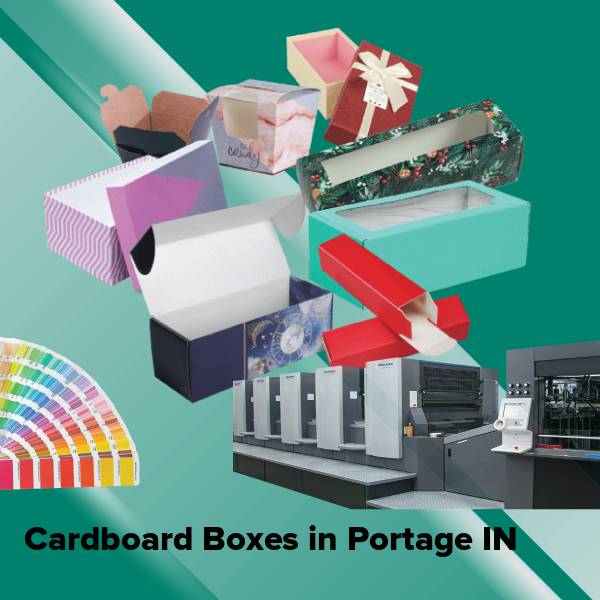 Cardboard boxes in portage in