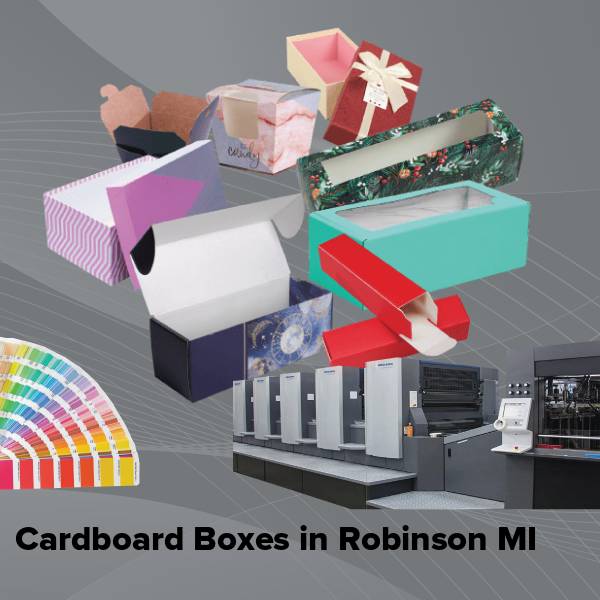 Cardboard boxes in robinson mi