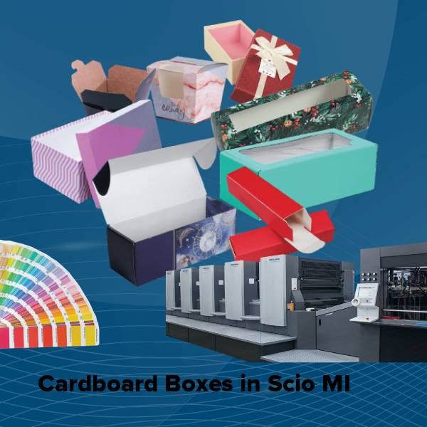 Cardboard boxes in scio mi